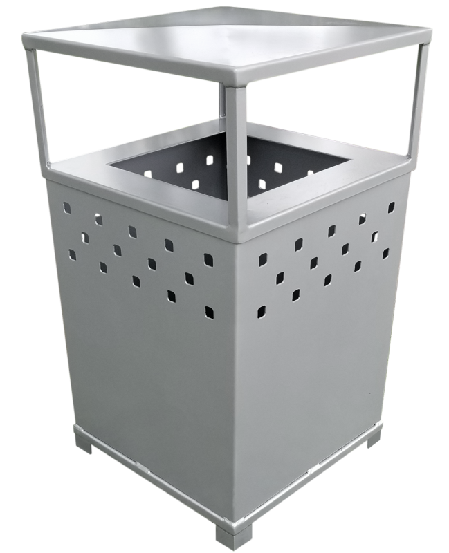 Aluminum Trash Receptacle TRCP500 Sea Breeze Patio